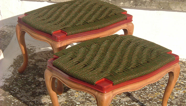 pouff gloria trama diagonale