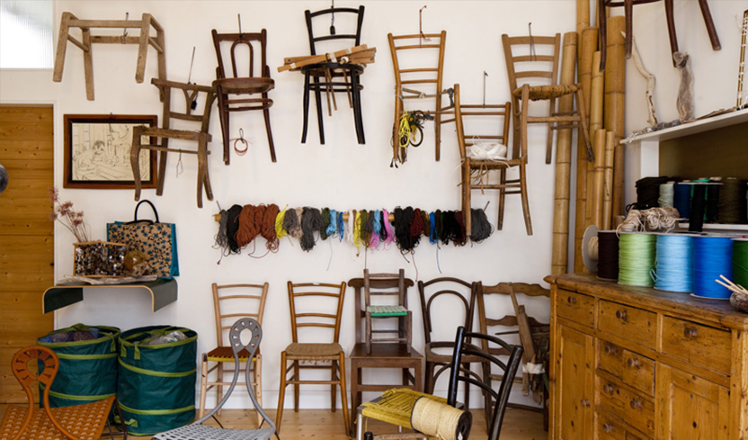 impagliature moderne con corde